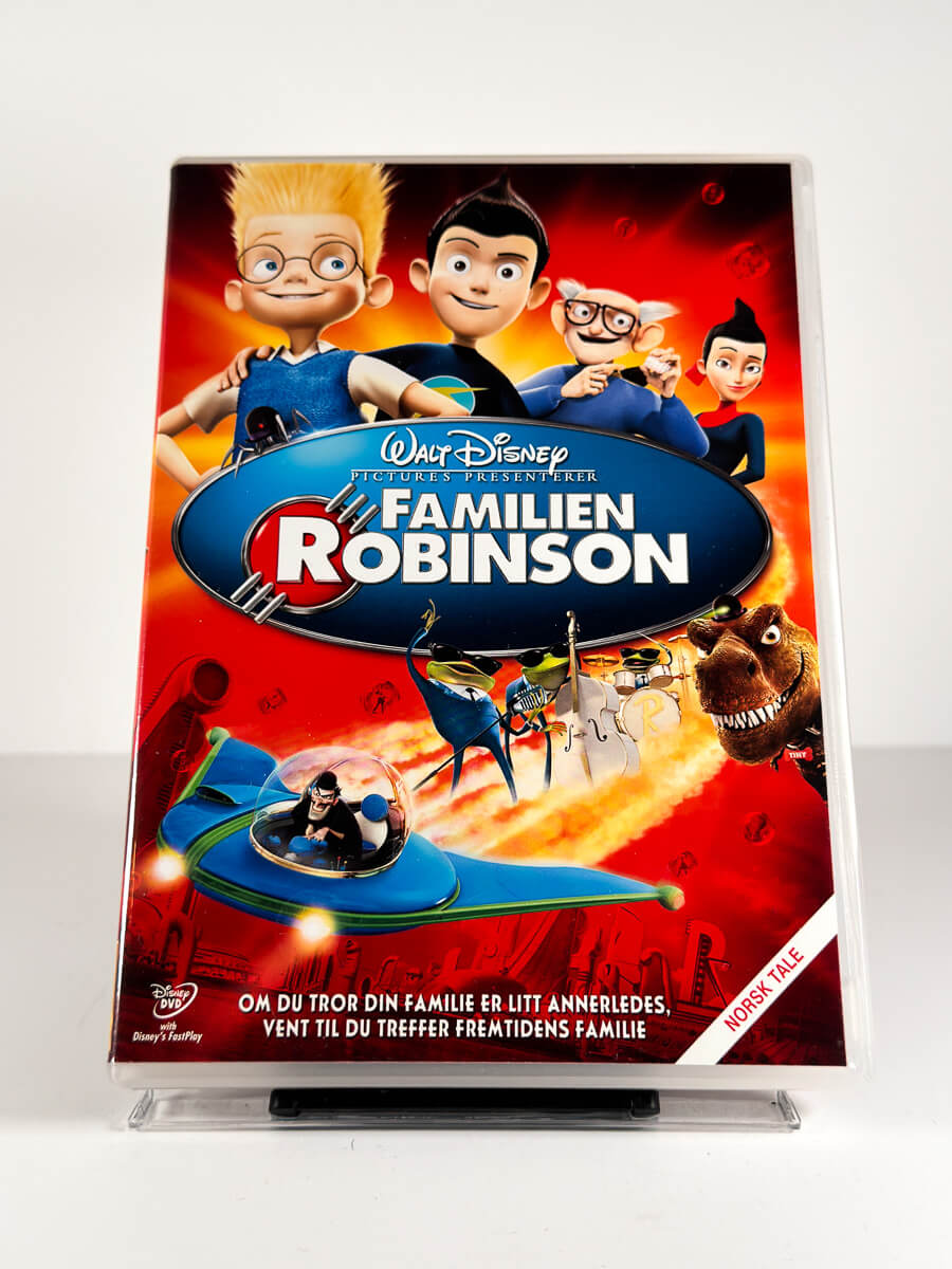 Forside av cover til Familien Robinson på DVD