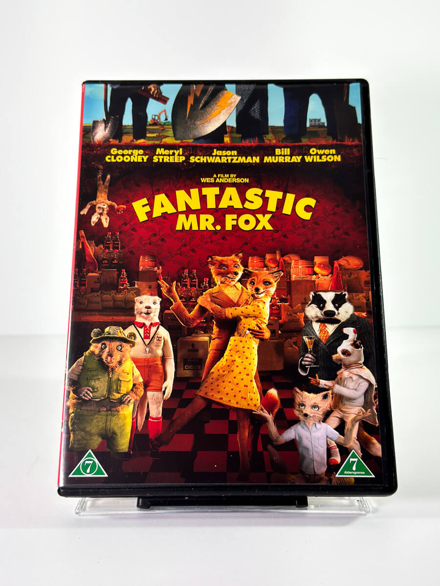 Forside av cover til Fantastic Mr. Fox, brukt DVD hos Brukbar Film