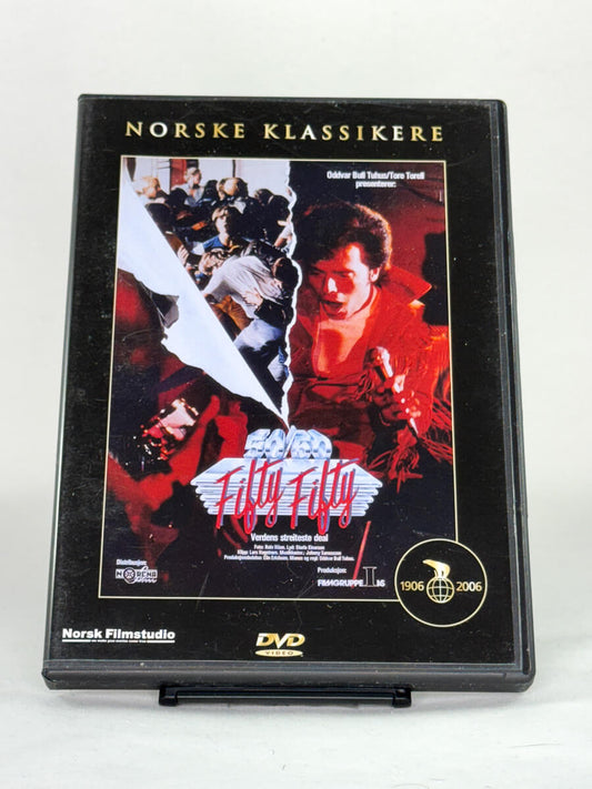 DVD-forside til filmen Fifty Fifty
Originalt cover brukt for produktbilde i nettbutikken Brukbar Film