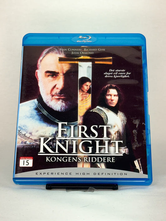 Forside av First Knight – Kongens riddere Blu-ray-cover – brukt eventyrfilm med Sean Connery, Richard Gere og Julia Ormond, hos Brukbar Film