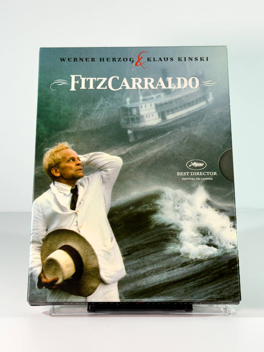 Forside av cover til Fitzcarraldo, bruktfilm hos nettbutikken Brukbar Film