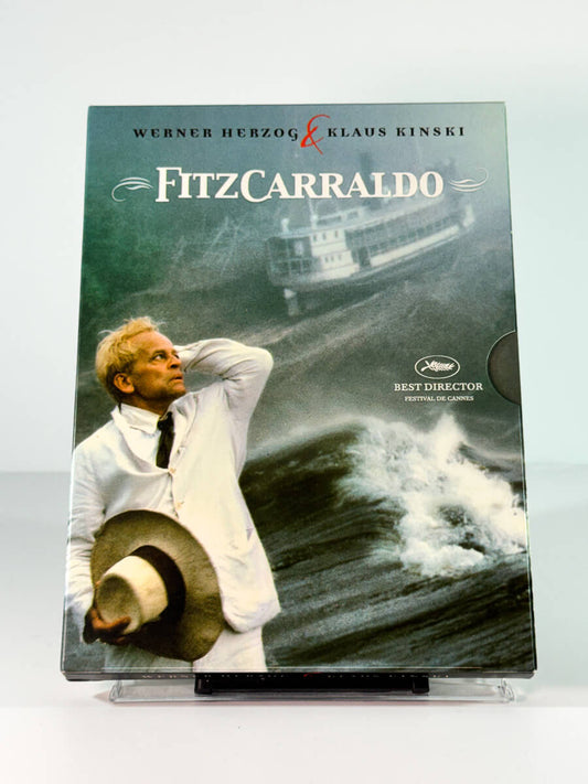 Forside av cover til Fitzcarraldo, bruktfilm hos nettbutikken Brukbar Film
