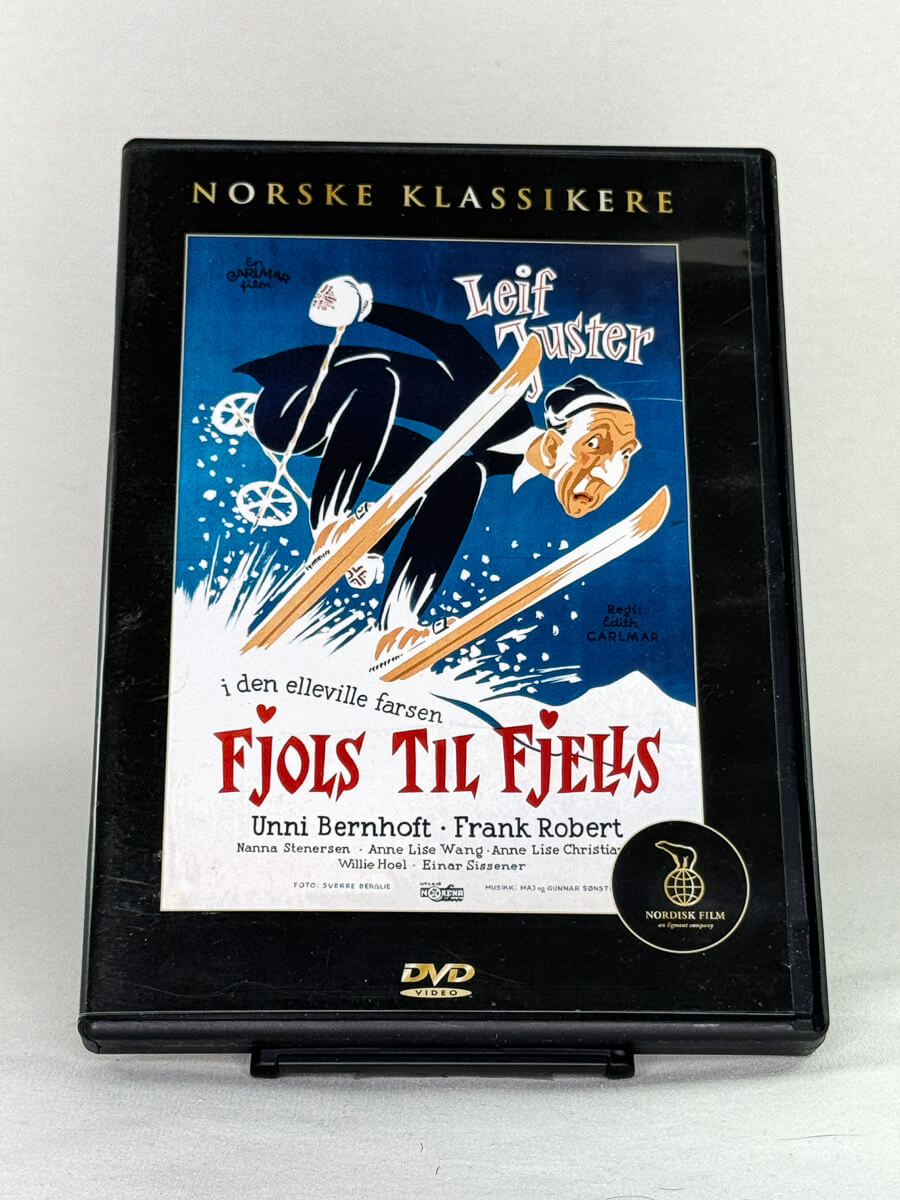 DVD-forside til filmen Fjols til fjells
Originalt cover brukt for produktbilde i nettbutikken Brukbar Film