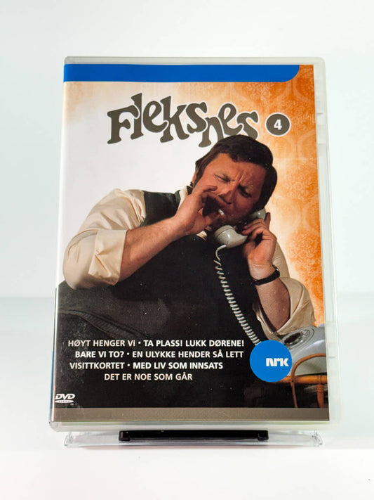 Forside av cover til Fleksnes 4, bruktfilm på DVD hos Brukbar Film