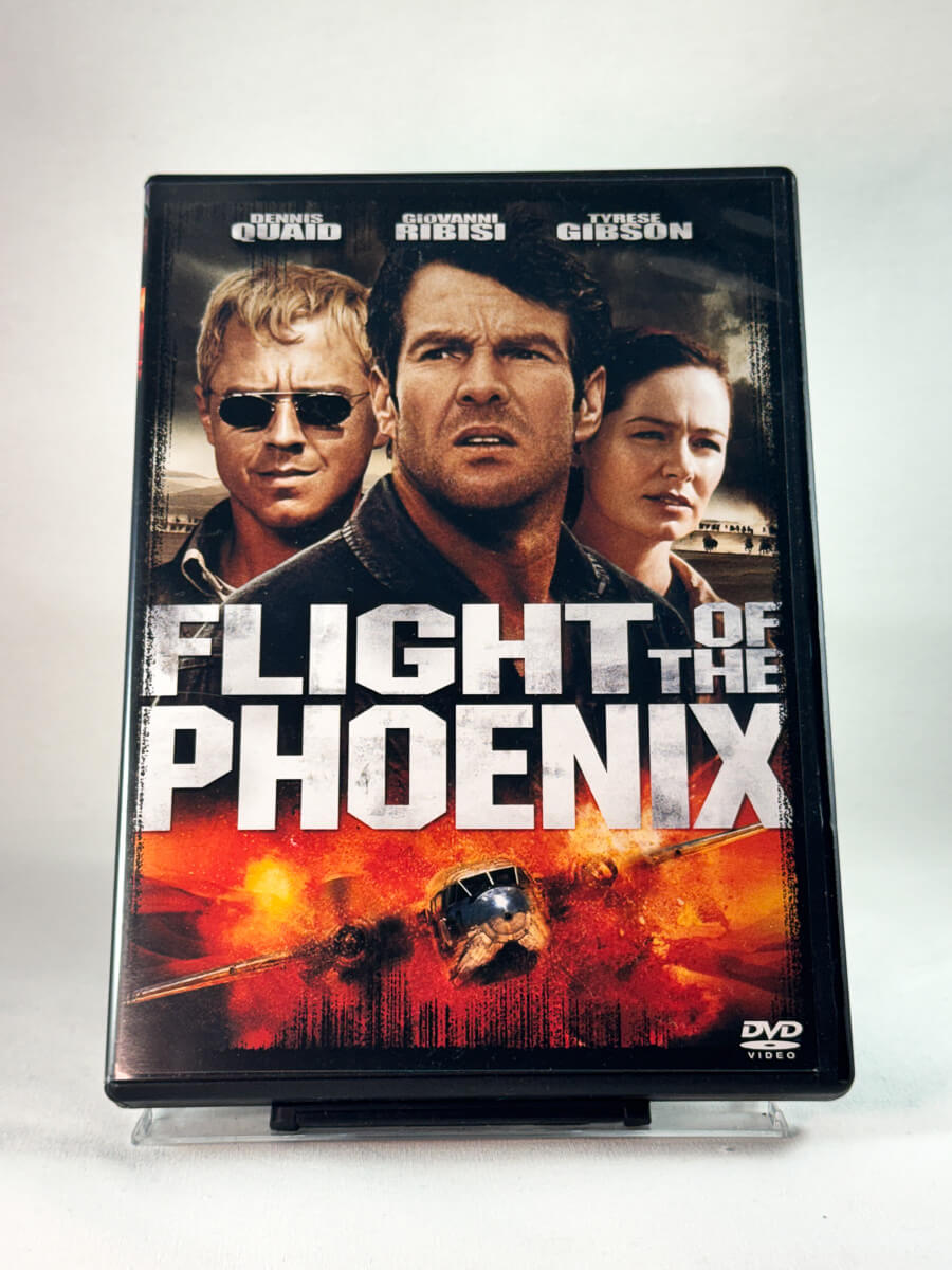 Forside av cover til Flight of the Phoenix, bruktfilm på DVD hos Brukbar Film