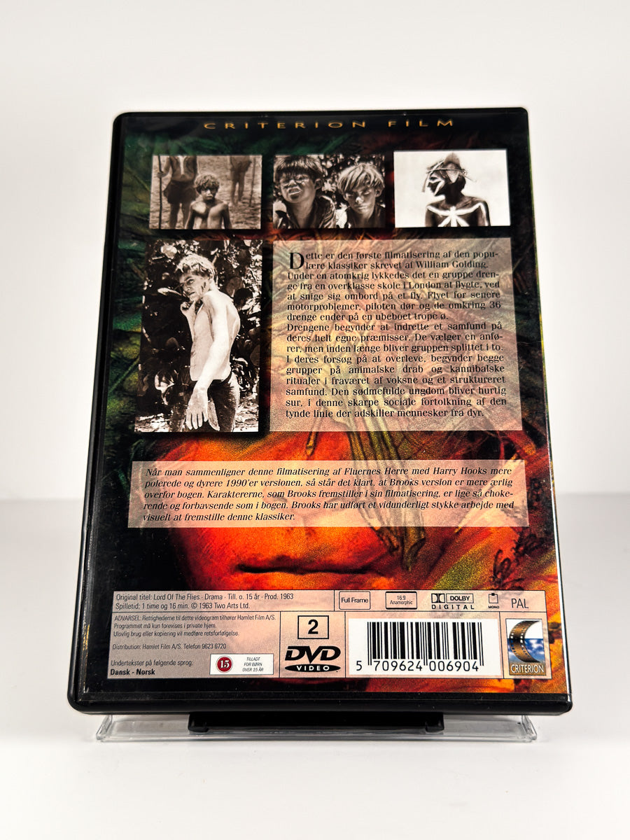 Bakside av cover til Fluernes herre på DVD