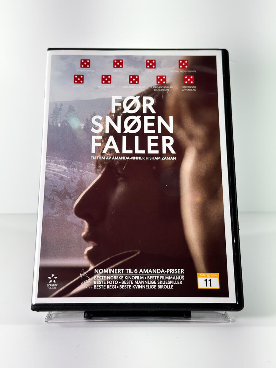 Forside av cover til Før Snøen Faller, brukt DVD hos Brukbar Film