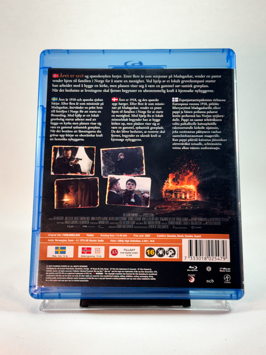 Bakside av cover til Forbannelsen, brukt Blu-ray hos Brukbar Film