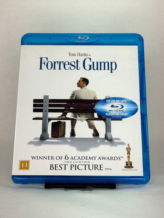 Forside av Blu-ray-cover til Forrest Gump – brukt Oscar-vinner med Tom Hanks på Blu-ray, kjøp hos Brukbar Film