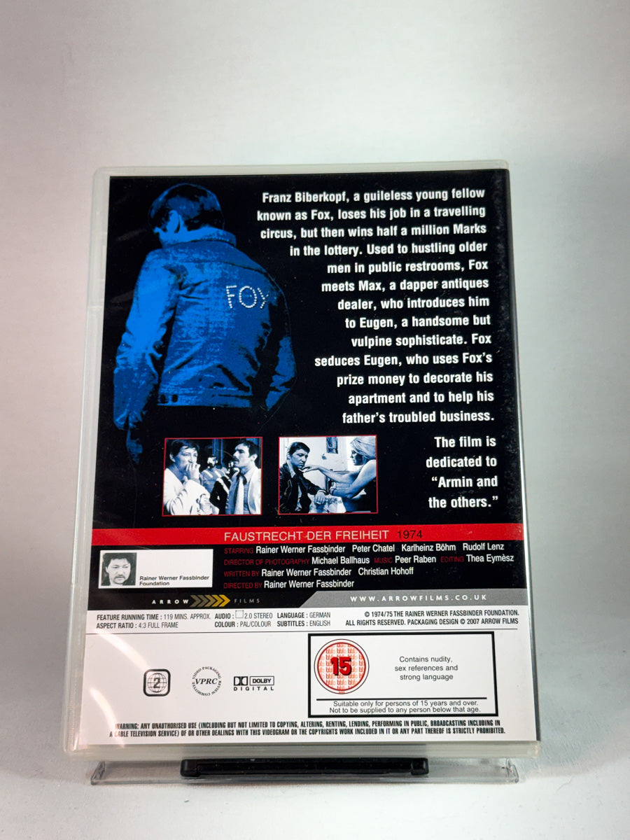 Bakside av cover til Fox and His Friends, brukt DVD hos Brukbar Film