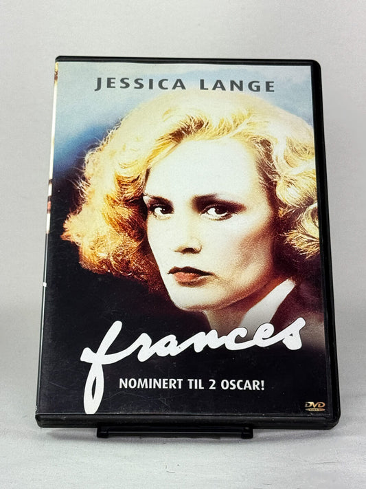 DVD-cover-forside til filmen Frances – Brukt DVD fra nettbutikken Brukbar Film