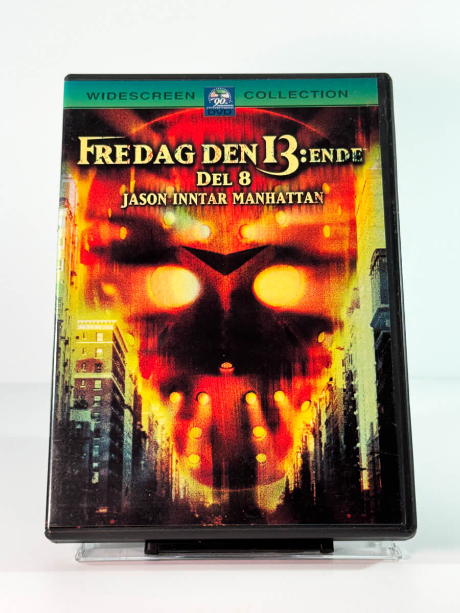 Forside av cover til fredag den 13 del 8 jason inntar manhattan, brukt DVD hos Brukbar Film