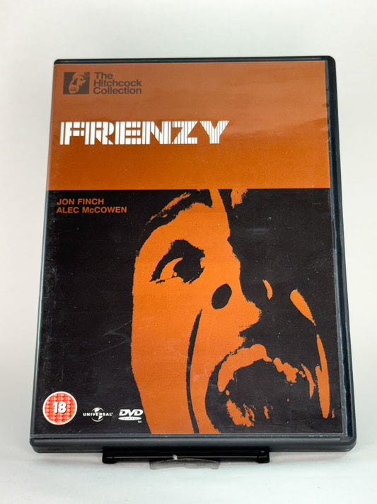 Brukt DVD-film Frenzy – forside av filmcover, kjøp originale brukte thrillere og klassikere på DVD hos Brukbar Film