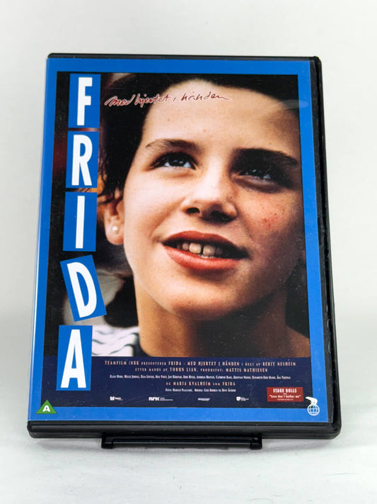 DVD-forside til filmen Frida – med hjertet i hånden
Originalt cover brukt for produktbilde i nettbutikken Brukbar Film