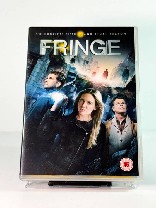 Forside av cover til Fringe – The Complete Fifth Season, brukt DVD hos Brukbar Film