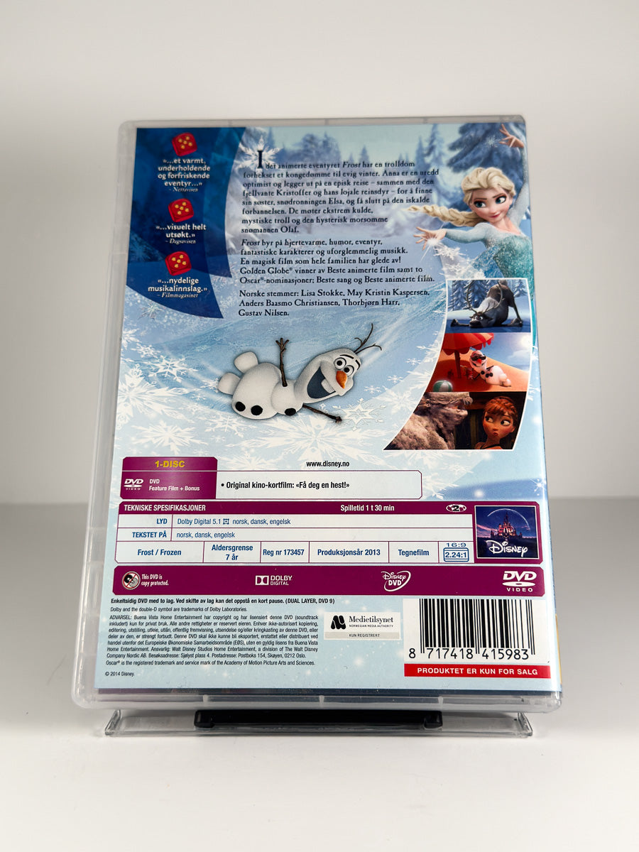 Bakside av cover til Frost på DVD