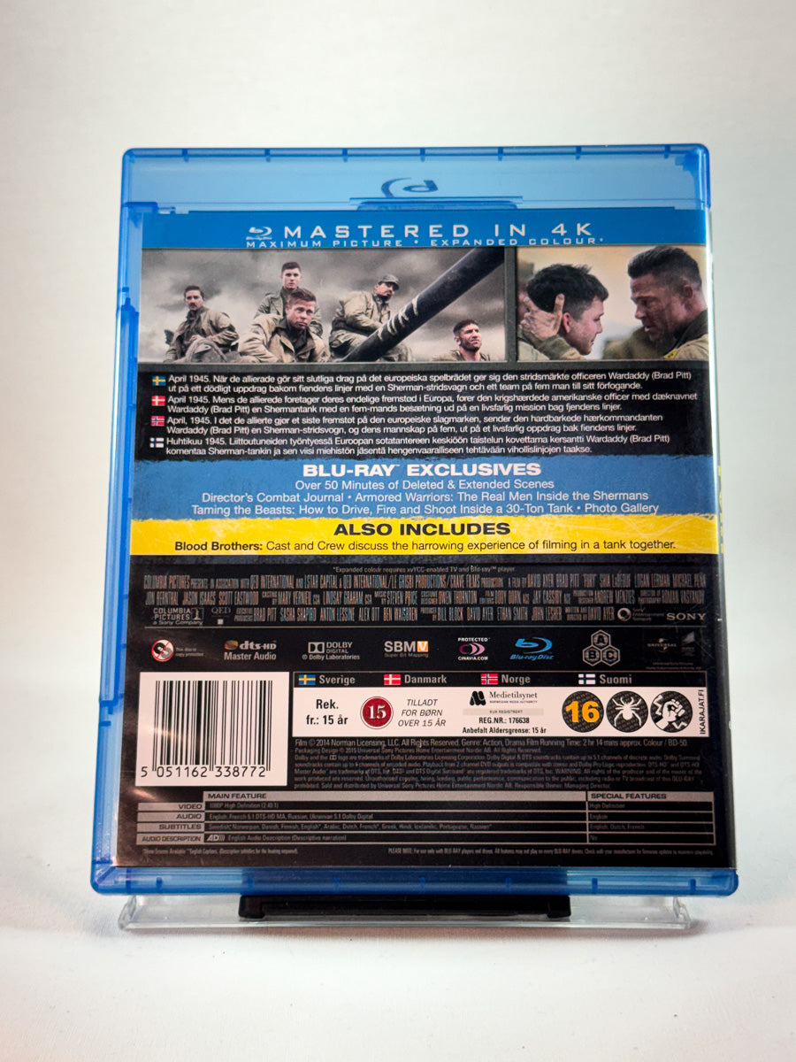 Bakside av cover til Fury, bruktfilm på Blu-ray hos Brukbar Film