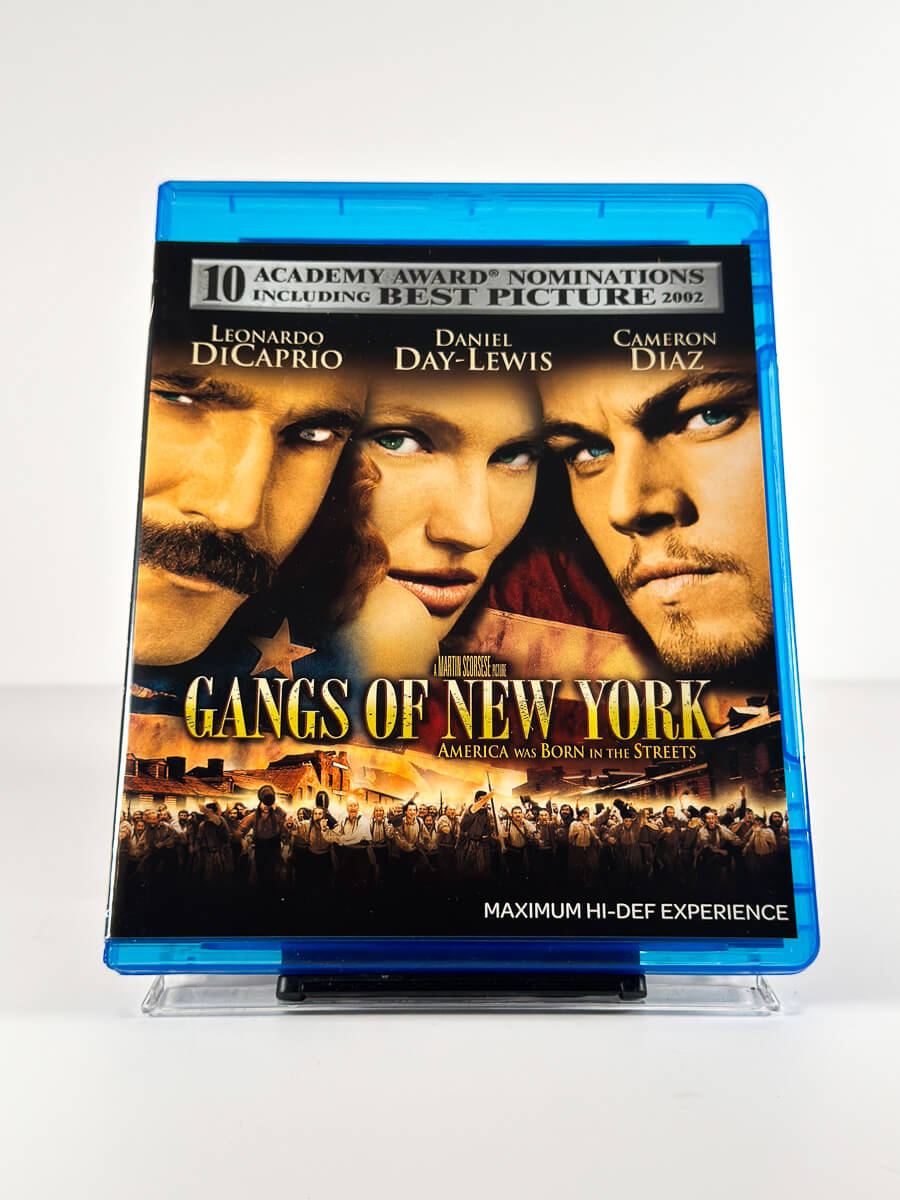 Forside av cover til Gangs of New York på Blu-ray