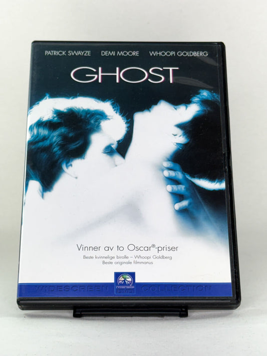 DVD-cover-forside til filmen Ghost – Brukt DVD fra nettbutikken Brukbar Film