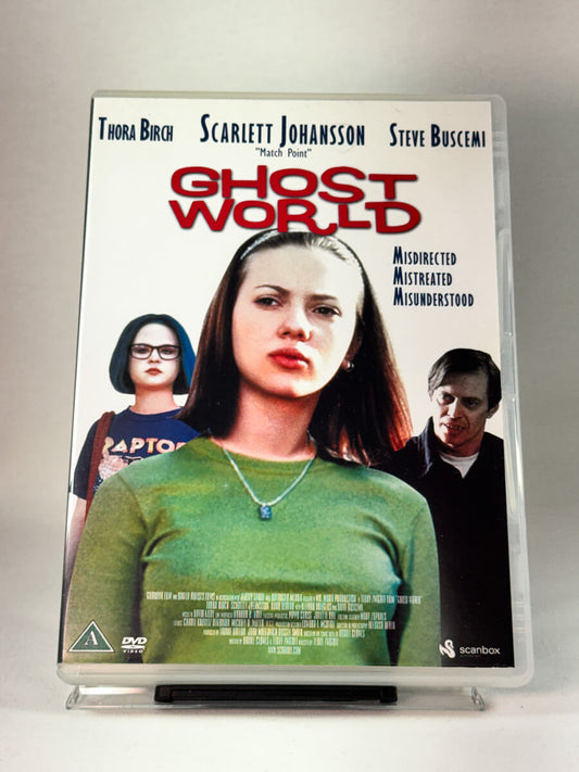 Ghost World – forside av DVD-cover til kultpreget coming-of-age-drama, brukt film hos Brukbar Film