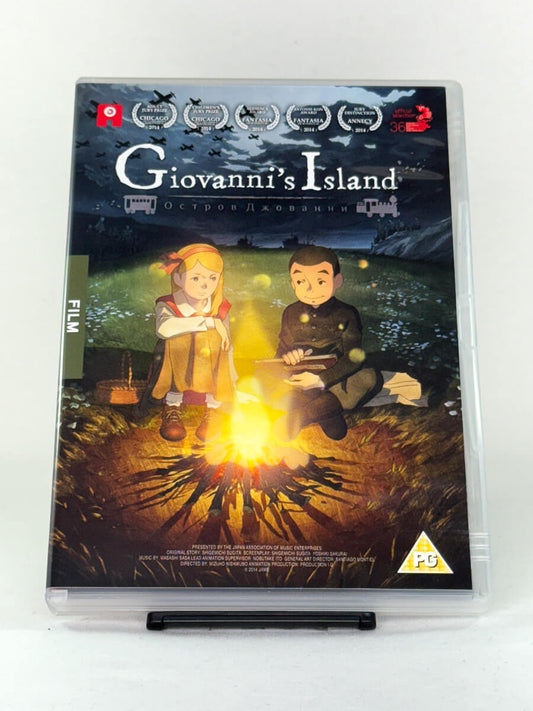 Brukt DVD-film Giovanni's Island – forside av filmcover, kjøp originale brukte DVD og Blu-ray hos Brukbar Film