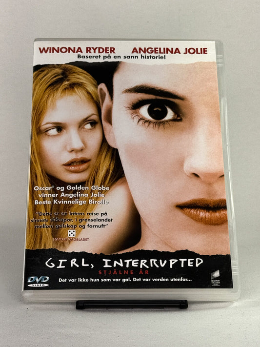 Brukt DVD-film Girl, Interrupted – Stjålne år – forside av filmcover, brukt drama på DVD fra Brukbar Film