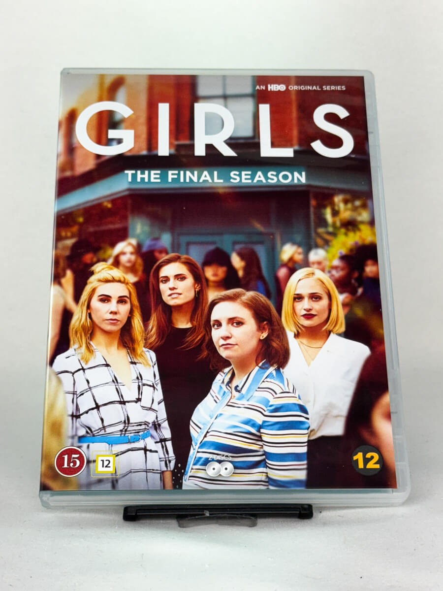 Forside av Girls – The Final Season på DVD – brukt siste sesong av HBO-serien, kjøp hos Brukbar Film