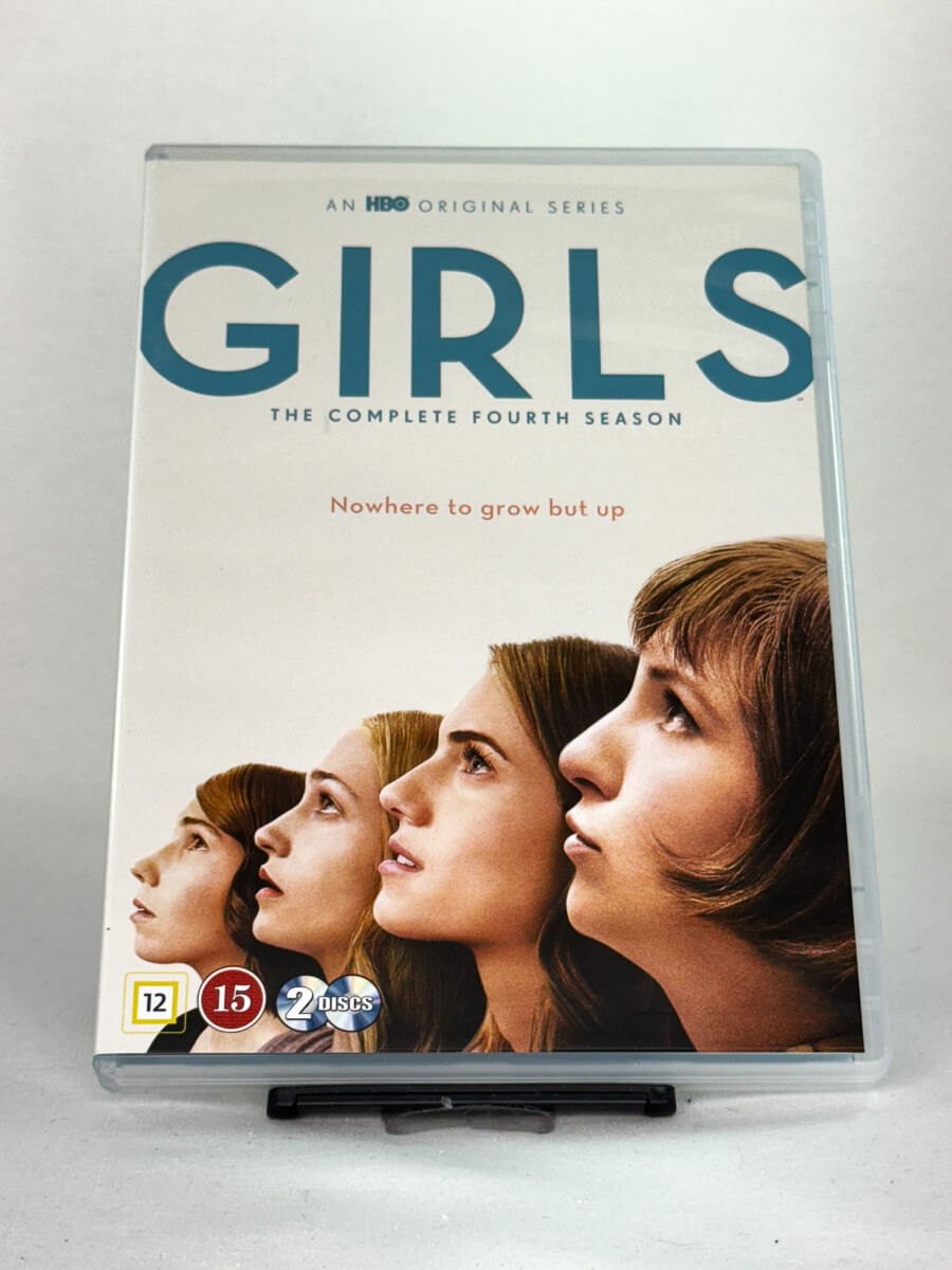 Forside av Girls – Sesong 4 på DVD – brukt serieutgave fra HBO, selges hos Brukbar Film