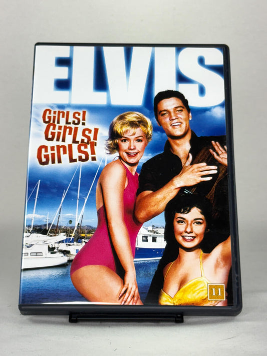 DVD-cover-forside til filmen Girls! Girls! Girls! – Brukt DVD fra nettbutikken Brukbar Film