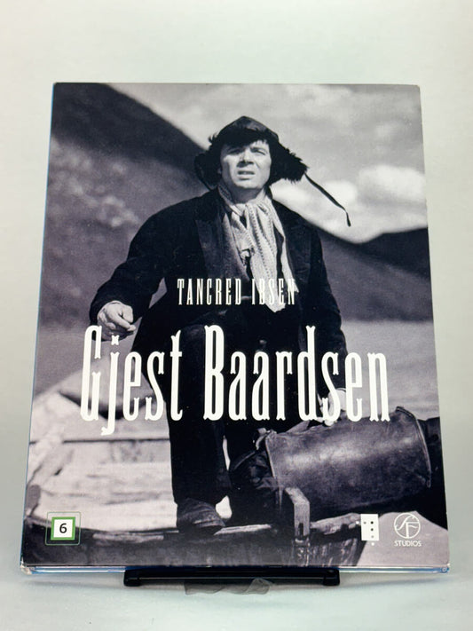 Forside av DVD-cover til Gjest Baardsen – norsk klassiker på brukt DVD, regissert av Tancred Ibsen, ekte originalfilm fra Brukbar Film