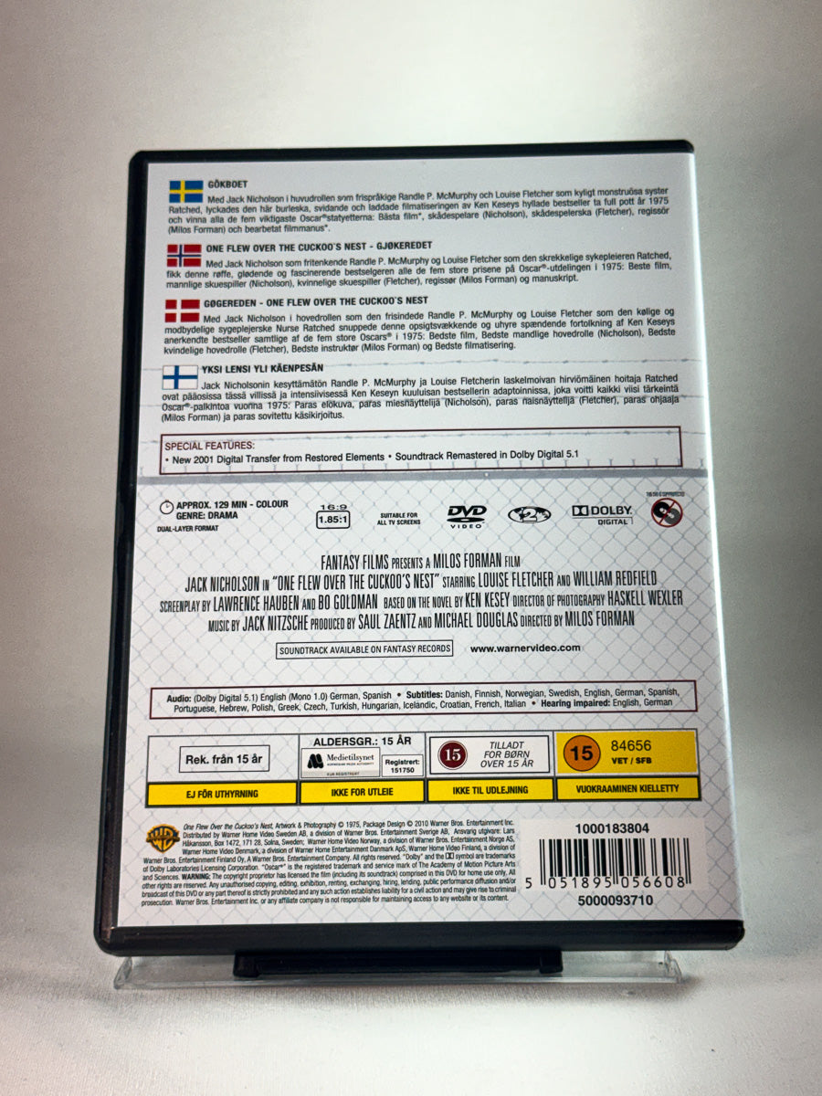 Bakside av cover til Gjøkeredet, brukt DVD hos Brukbar Film