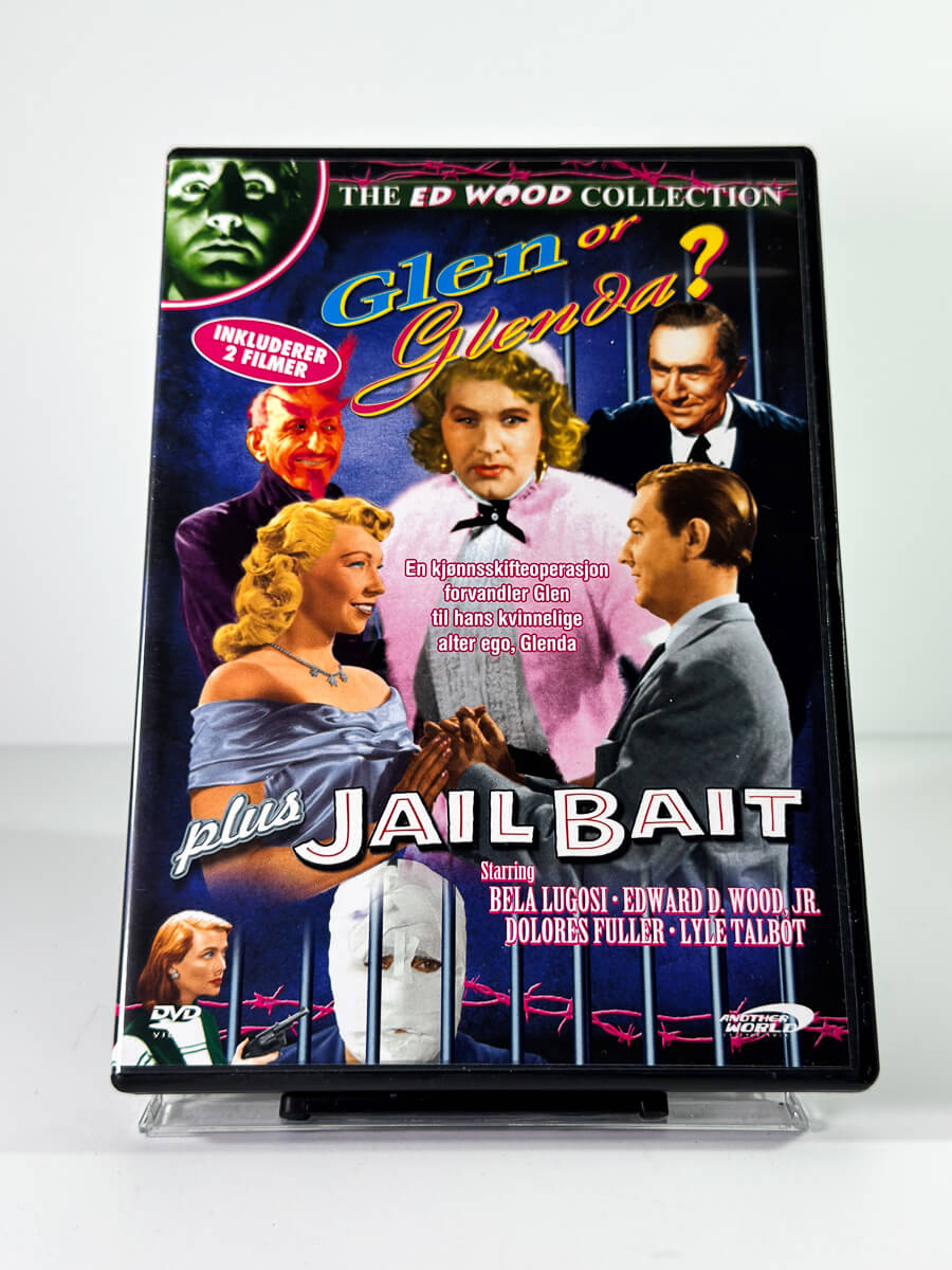 Forside av cover til Glen or Glenda? plus Jail Bait på DVD hos Brukbar Film