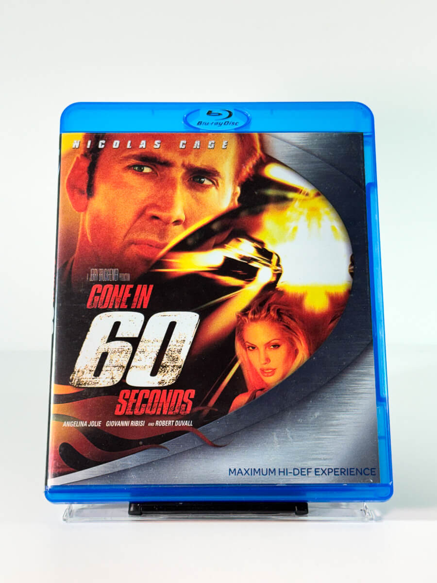 Forside av cover til Gone in 60 Seconds på Blu-ray, bruktfilm hos Brukbar Film