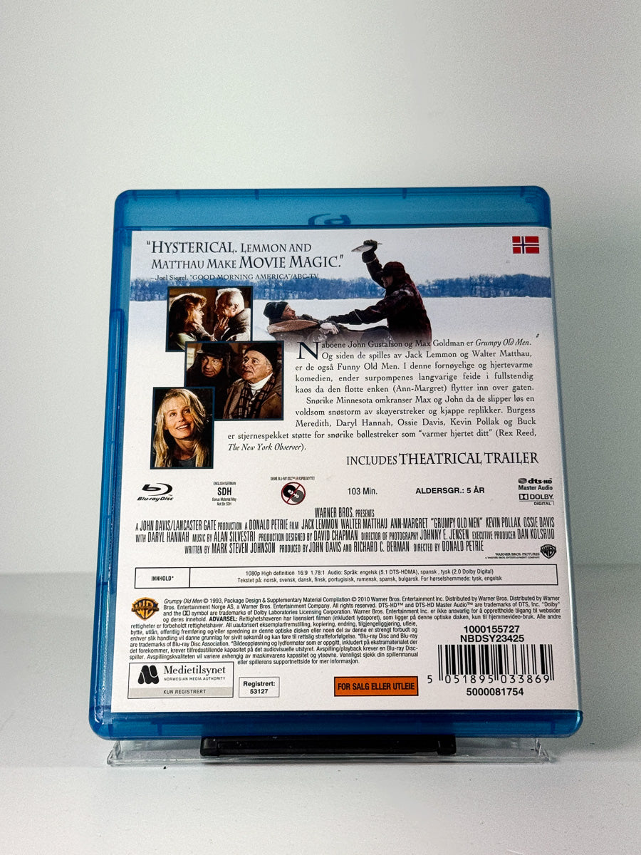 Bakside av cover til Gretne gamle gubber på Blu-ray