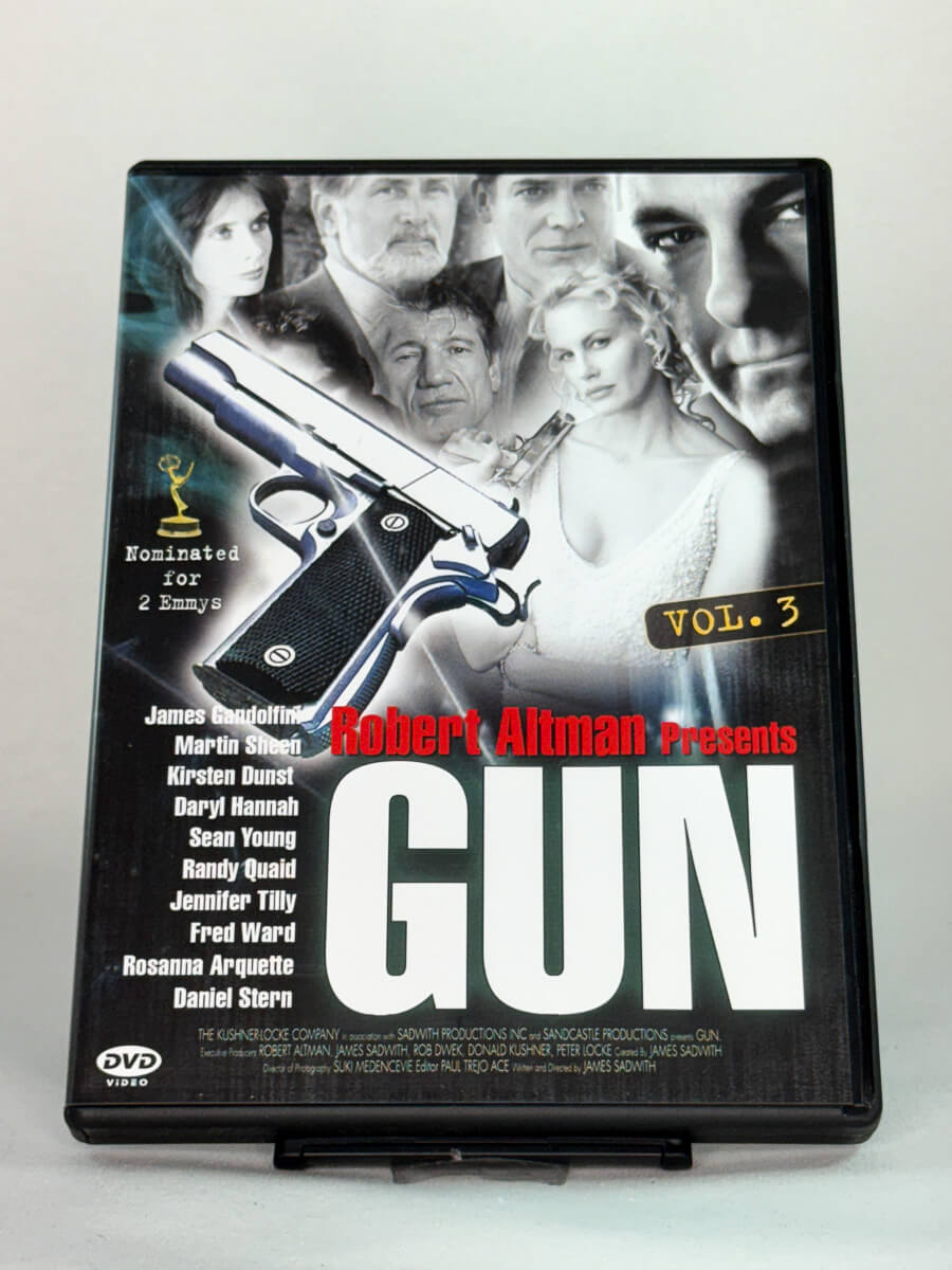 DVD-cover-forside til GUN – Vol. 3 – Brukt DVD fra nettbutikken Brukbar Film