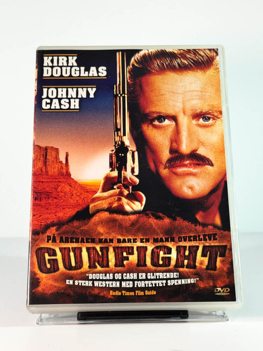 Forside av cover til Gunfight, bruktfilm på DVD hos Brukbar Film