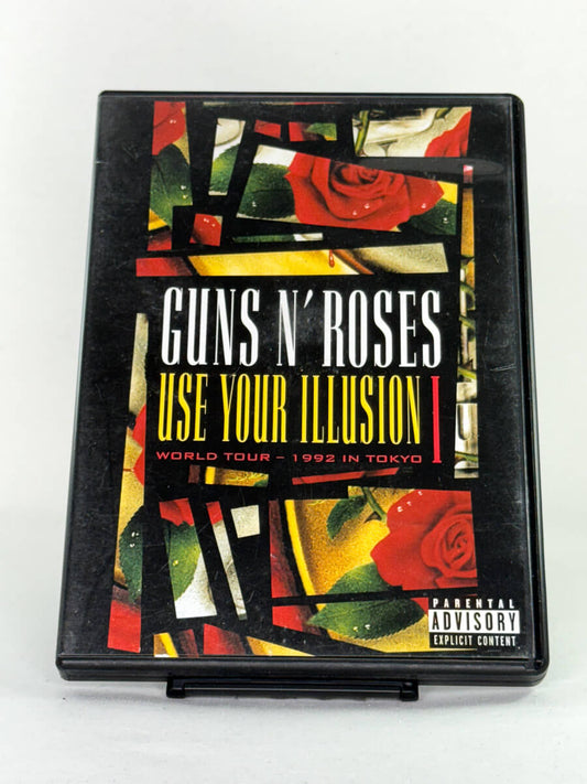 DVD-forside til filmen Guns N' Roses – Use Your Illusion I: World Tour – 1992 in Tokyo
Originalt cover brukt for produktbilde i nettbutikken Brukbar Film