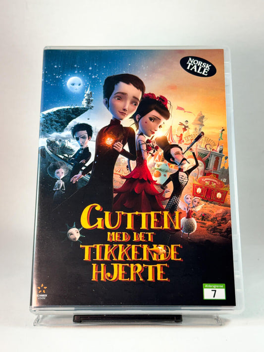 Forside av cover til Gutten med det tikkende hjerte, bruktfilm på DVD hos Brukbar Film