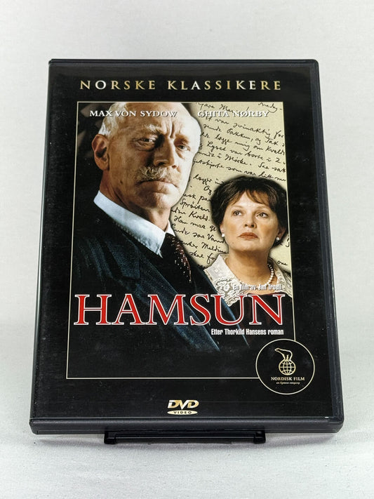 DVD-forside til filmen Hamsun
Originalt cover brukt for produktbilde i nettbutikken Brukbar Film