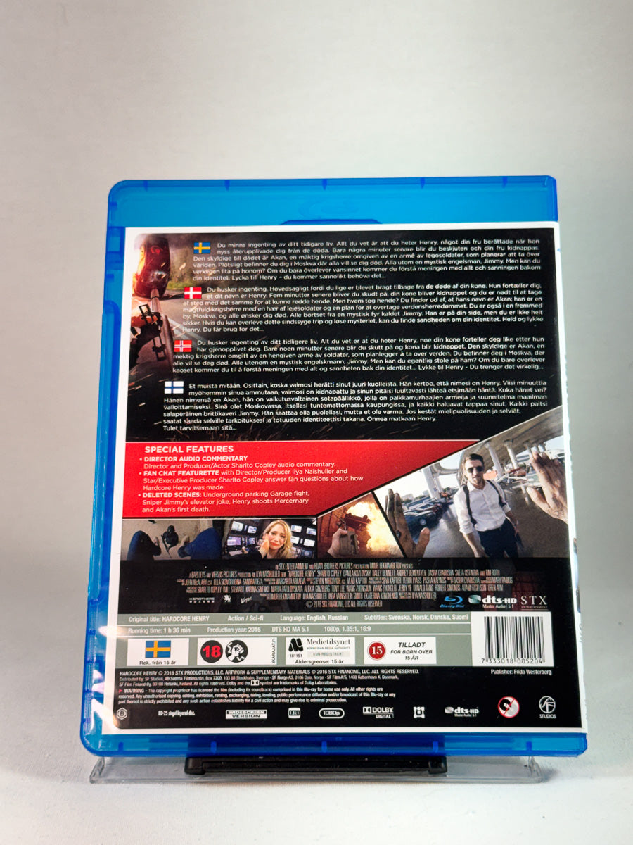Bakside av cover til Hardcore, bruktfilm på Blu-ray hos Brukbar Film