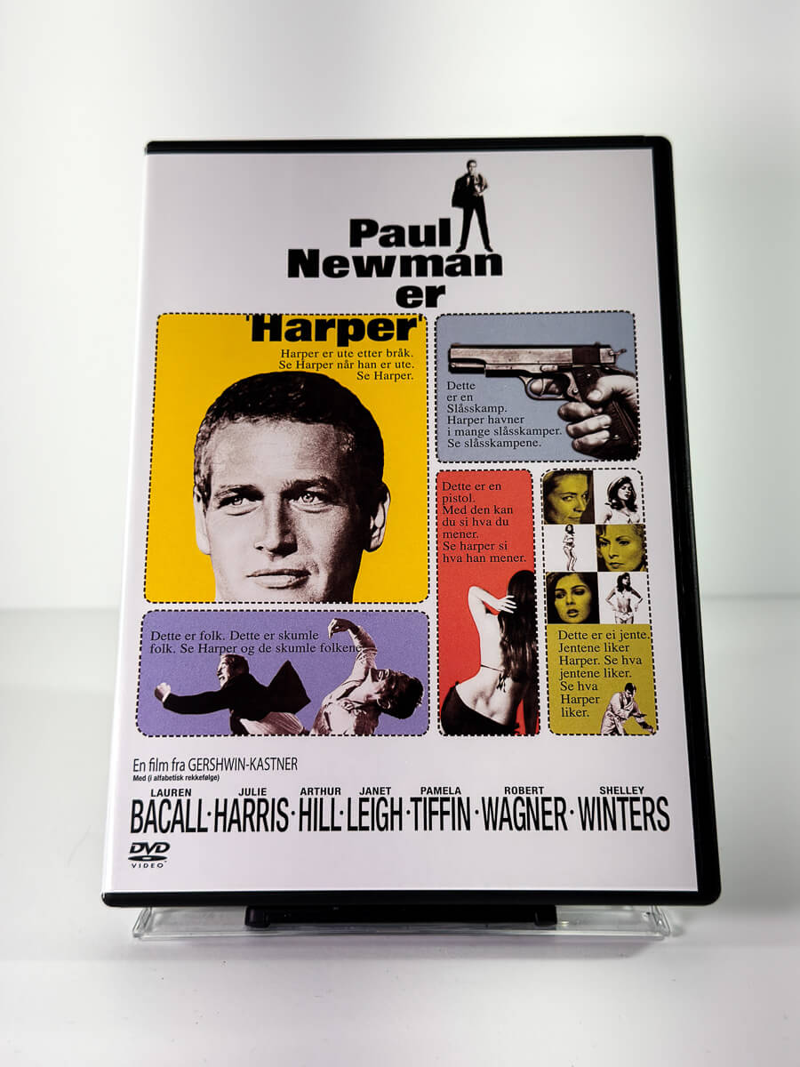 Forside av cover til Harper, bruktfilm hos nettbutikken Brukbar Film