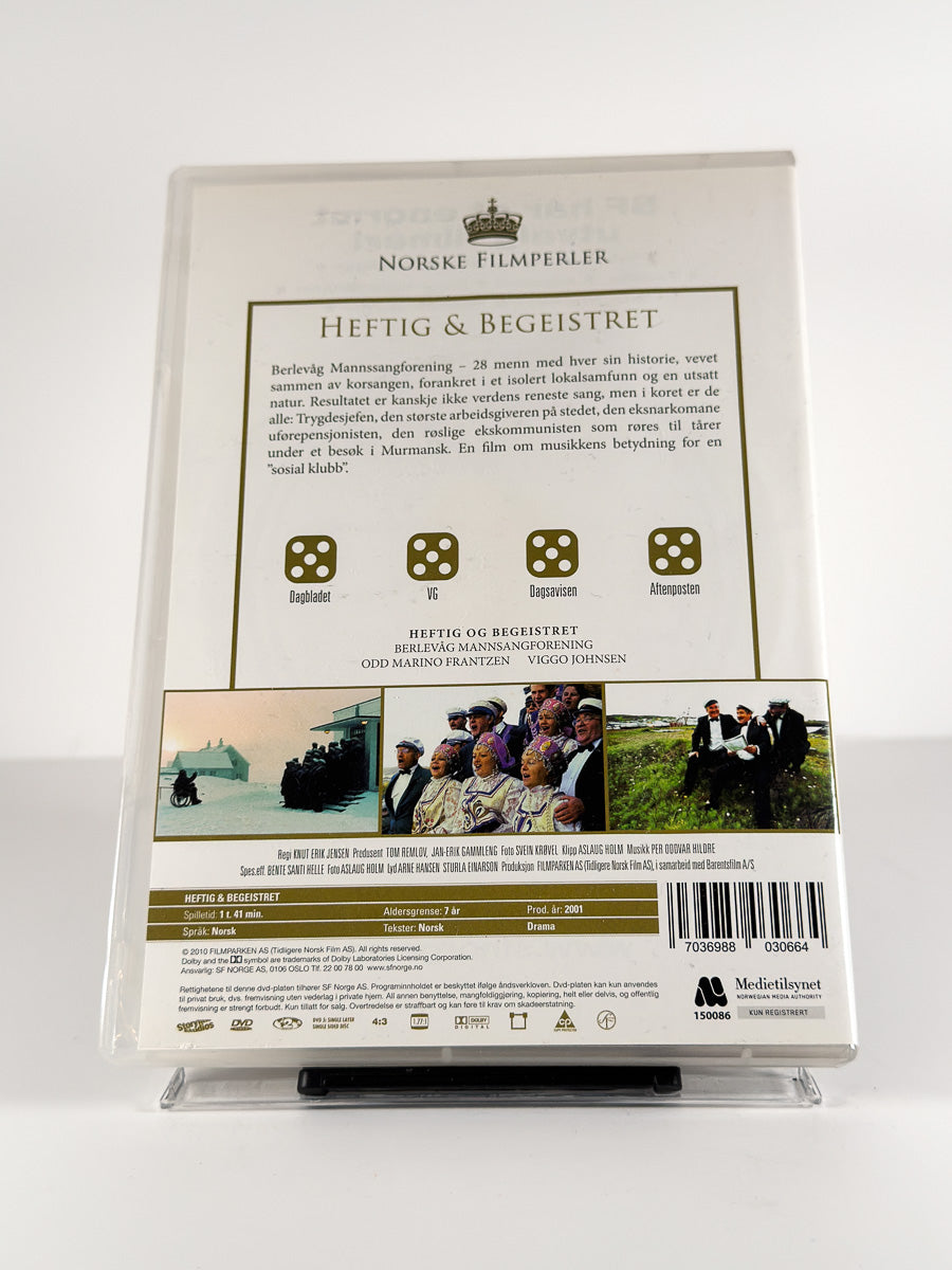 Bakside av cover til Heftig & begeistret på DVD