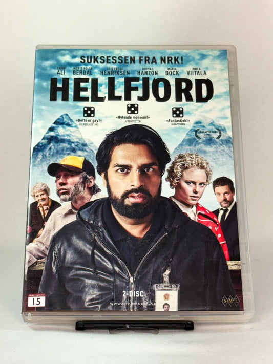 DVD-cover-forside til serien Hellfjord – Brukt DVD fra nettbutikken Brukbar Film