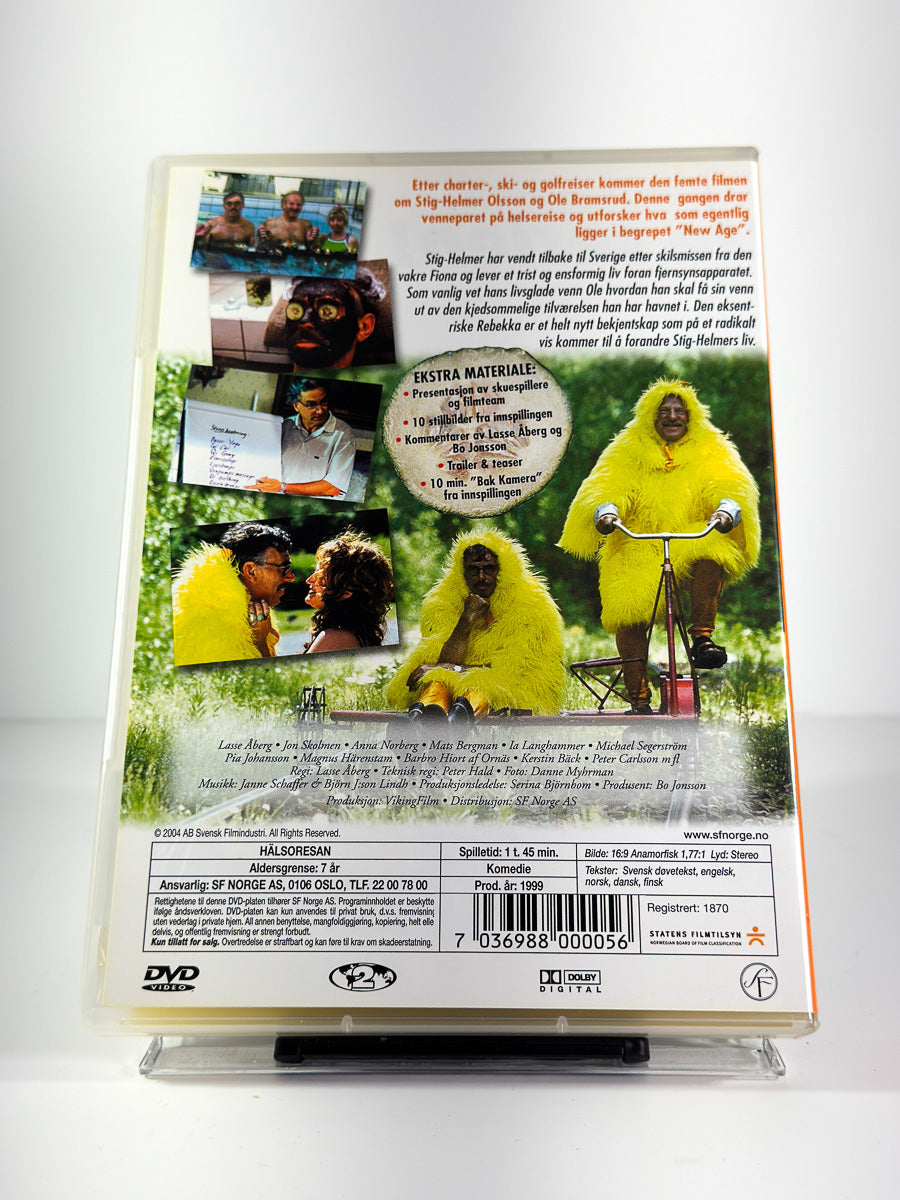 Bakside av cover til Helsereisen på DVD