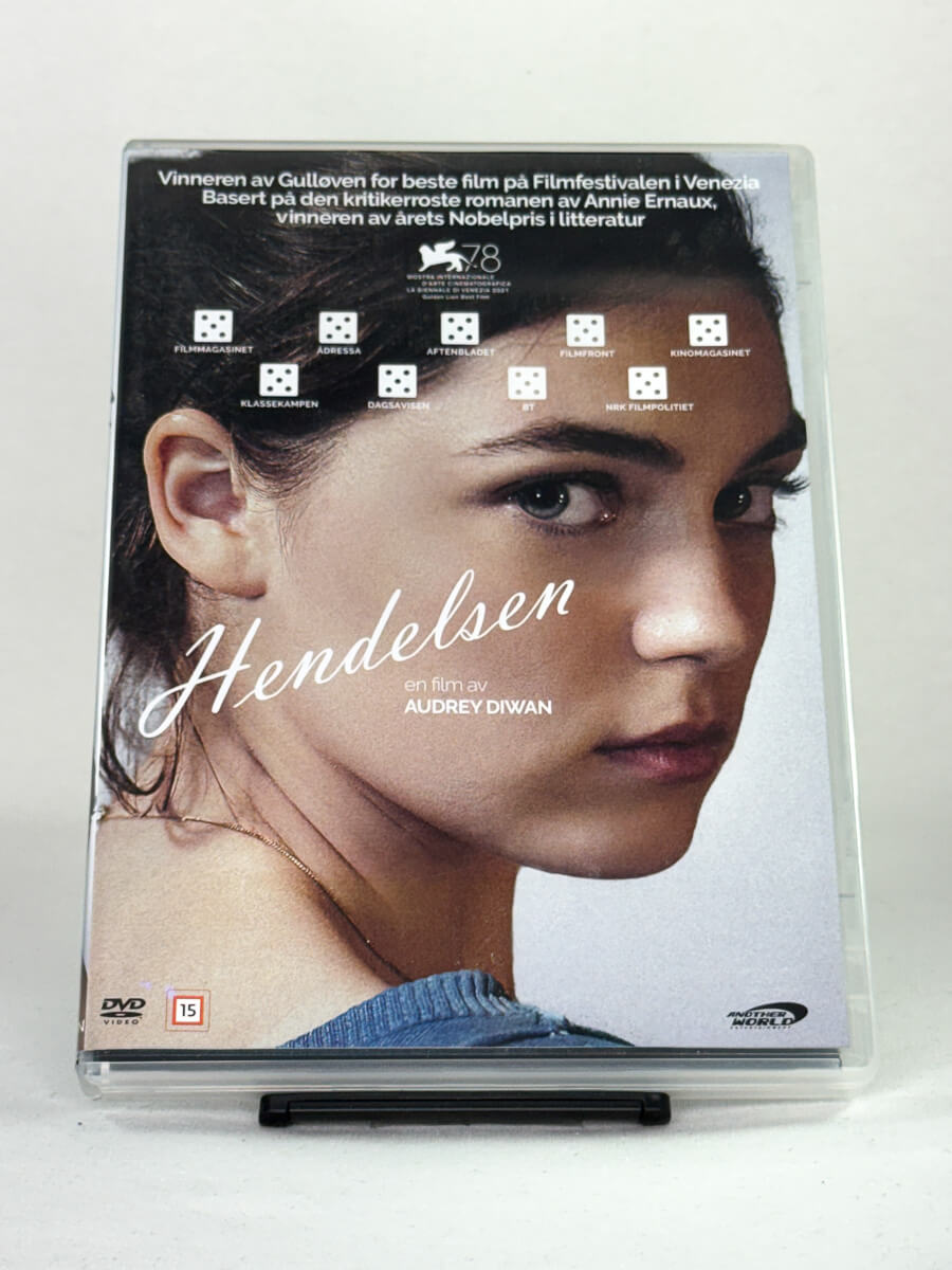 DVD-cover-forside til filmen Hendelsen (L’événement) – Brukt DVD fra nettbutikken Brukbar Film
