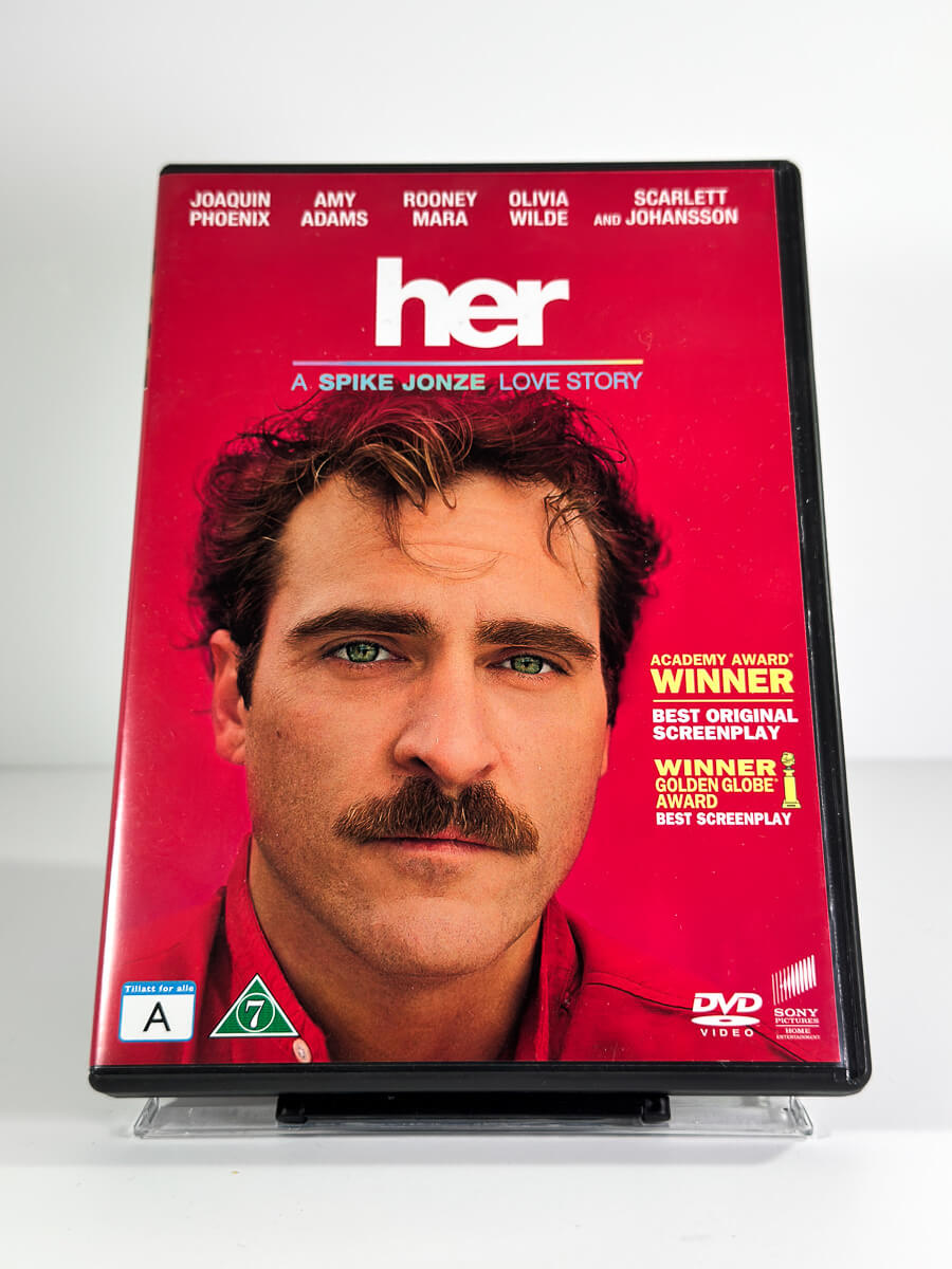 Forside av cover til Her på DVD