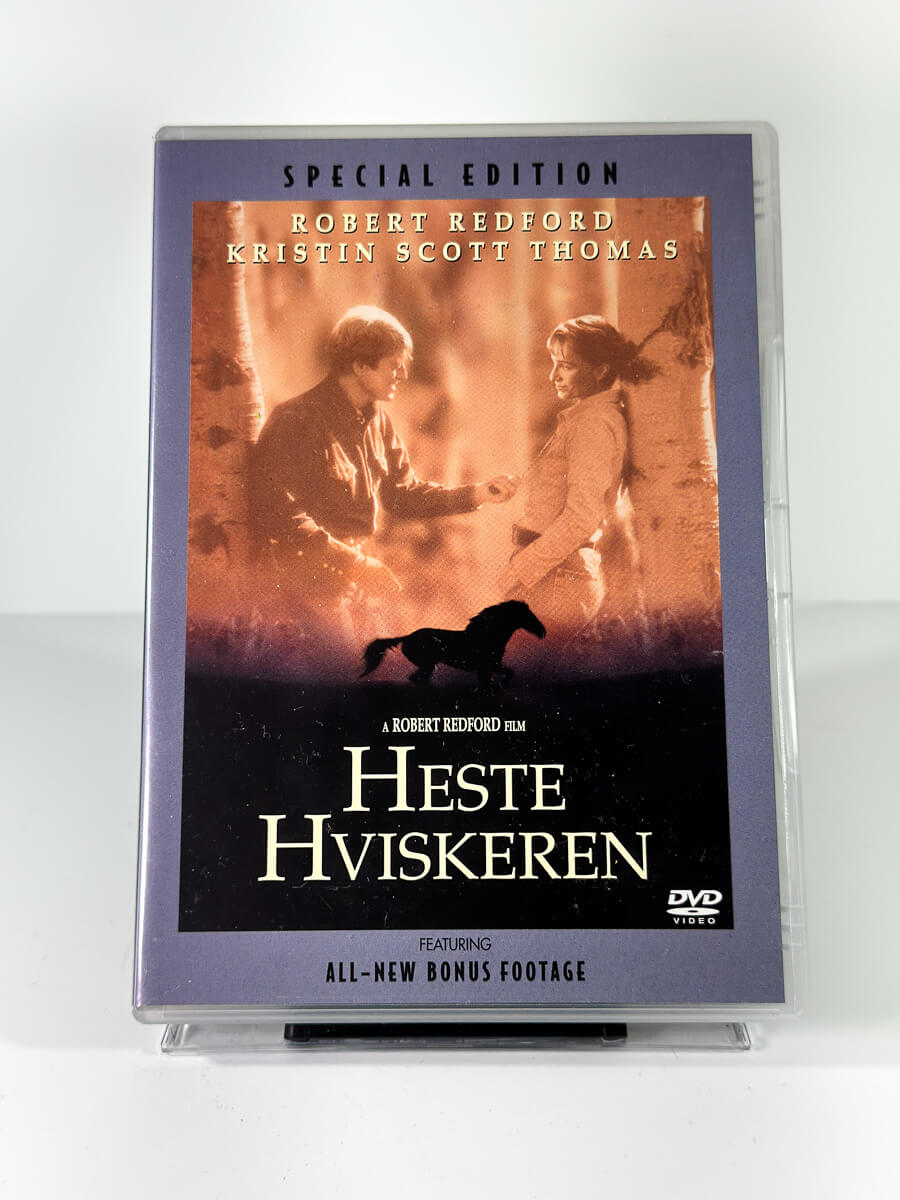 Forside av cover til Hestehviskeren, brukt DVD hos Brukbar Film