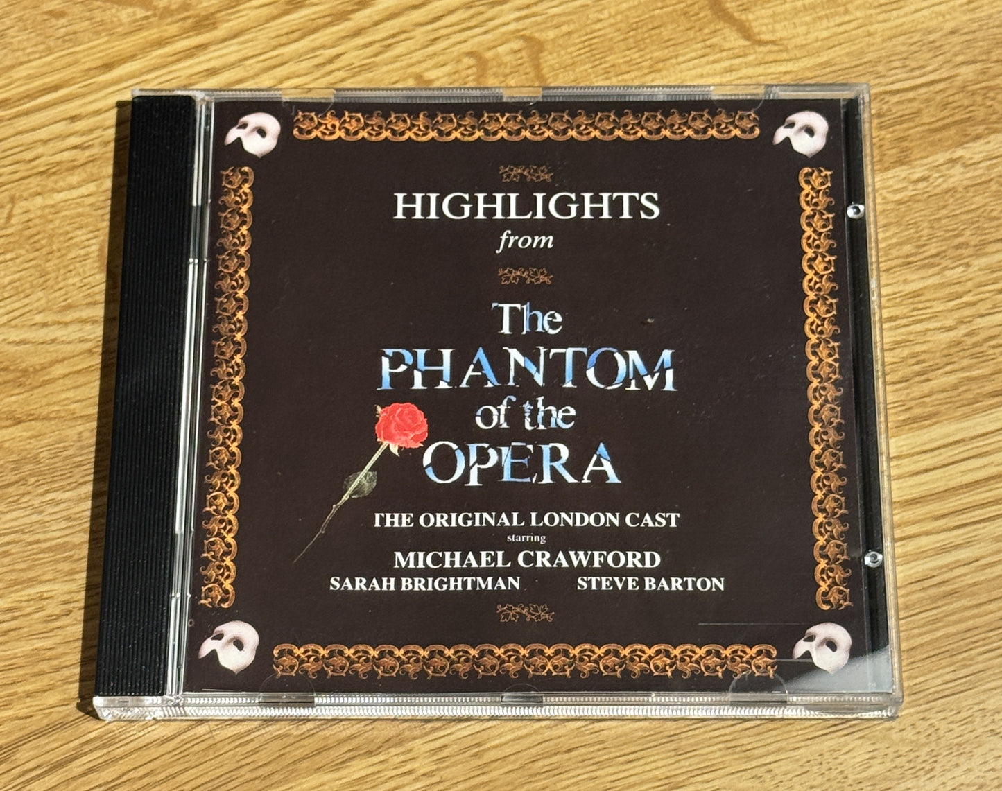 Forside av cover til Highlights from The Phantom of the Opera, musikal soundtrack