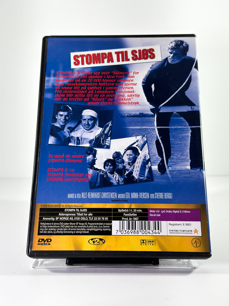 Bakside av cover til Himmel og Hav! – Stompa til sjøs på DVD