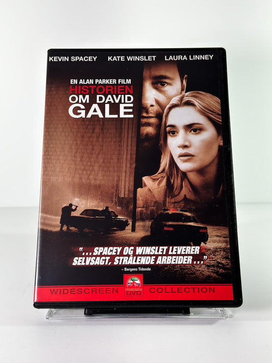 Forside av cover til Historien om David Gale, bruktfilm hos nettbutikken Brukbar Film